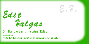 edit halgas business card